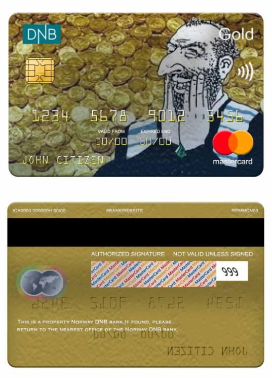 Norway DNB bank mastercard gold